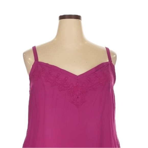 Torrid Swing Mini Dress Size 2X NWT Fuschia Pink Lightweight Cami Sweetheart - Picture 4 of 8
